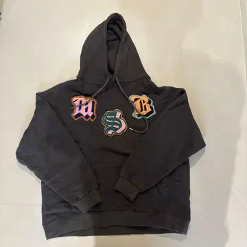 MSB 다크 그레이 후드 부착 후드티