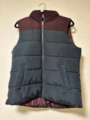 내추럴 스토리 남성용 바이컬러 다운 베스트/아메리칸 L 사이즈