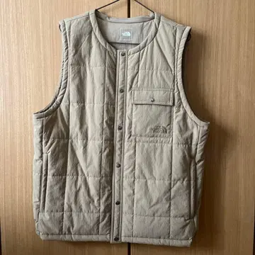 THE NORTH FACE 베이지 다운 베스트 NY8233C