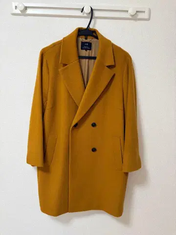 23구 롱 코트 머스타드 빅 사이즈 온워드 카시야마