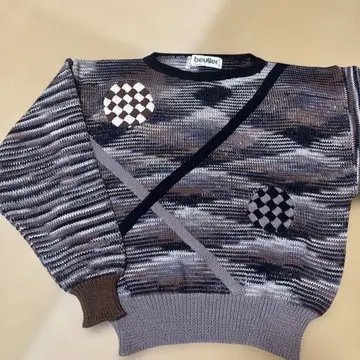 beutler 기하학 패턴 니트 스웨터 긴팔 made in Italy