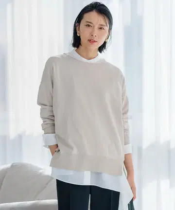 23구 코튼 폴리에스테르 스트레치 오버 사이즈 니트