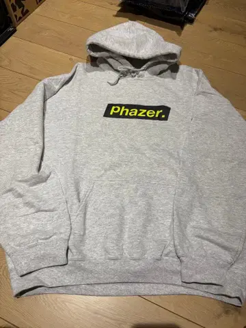 Phazer 도쿄 그레이 후드 부착 후드티 XL