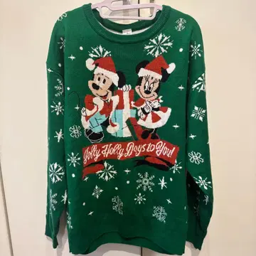 2023 미키 미니 긴팔 스웨터 Disney 크리스마스 니트