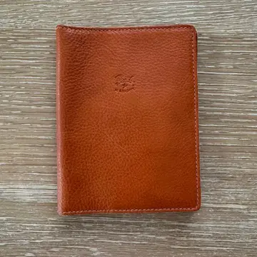 [ 일비종떼 ] 천연 가죽 패스 케이스 브라운 ( 구운 누메 )