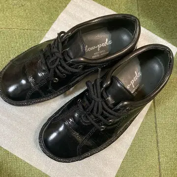 시착 STROBER 블랙 스니커즈 21.5cm 상당 천연 가죽 독일제