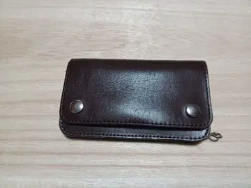 다크 브라운 가죽 트래커 지갑
