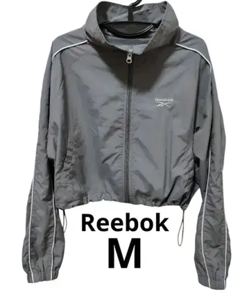 Reebok 리복 그레이 크롭 자켓 M