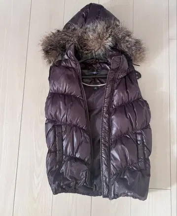 GAP 후드 부착 다운 베스트 XXS