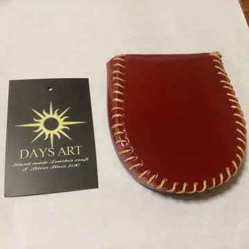 DAYS ART 가죽 코인 케이스 레드