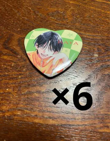 봄의 폭풍과 몬스터 하트형 캐릭터 배지 컬렉션 C 6개 세트