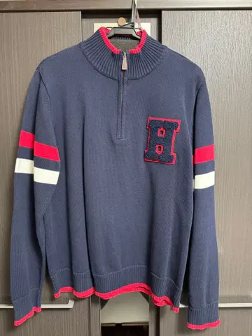 TOMMY HILFIGER 하프 지퍼 스웨터