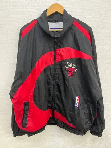 90s NBA 시카고 불스 자수 나일론 자켓