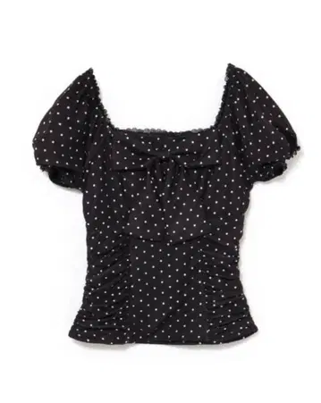 bubbles 패턴 리본 상의