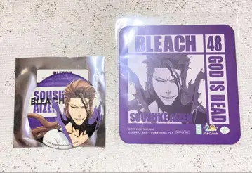 BLEACH 코스터 한정판 와지풍 캔뱃지 원화 아이젠 소스케