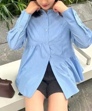 VIS 비대칭 플레어 셔츠