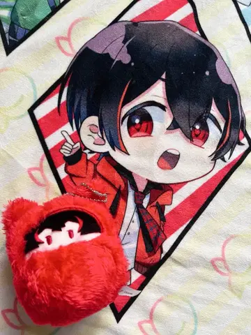 미사용 새상품 컬러풀 피치 유안 싸개 봉제 인형 마스코트