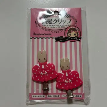 산리오 마론 크림 앞머리 클립