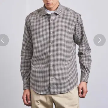 UNITED ARROWS 플란넬 깅엄 체크 셔츠