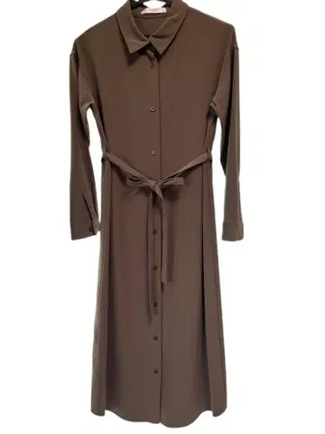 VICKY 올리브 그린 셔츠 원피스