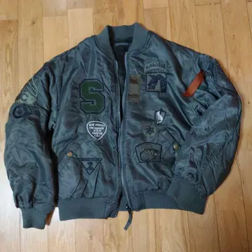 MA-1 자켓 카키 리버서블 M 사이즈