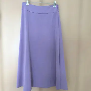 COUP DE CHANCA 라벤더 플레어 스커트 사이드 지퍼