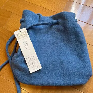 나카가와 마사시치 상점 압축 프레이크 울 숄더백 블루