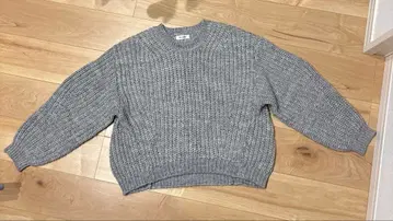 FASHIRU 그레이 긴팔 니트 스웨터