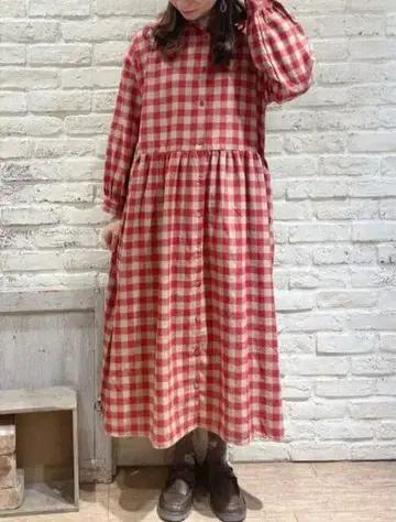 사만사 모스모스 [ 리사이클얀 ] 패턴 모듬 셔츠 원피스