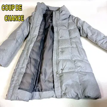 COUP DE CHANCE 빅 칼라 롱 다운 코트 A라인