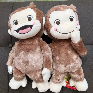 호기심 많은 조지 빨간 볼 L 봉제 인형 퓨어 아키라 Ver. 2종