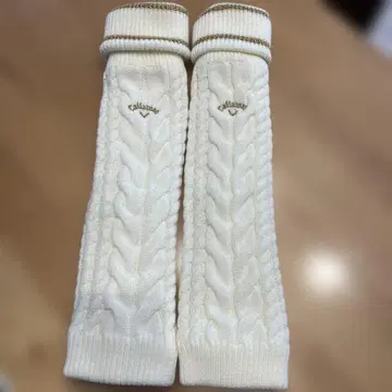 Callaway 골프 케이블 짜임 레그 워머 화이트