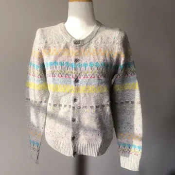 로프 피크닉 니트 가디건 M 귀여운