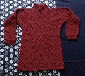 손뜨개질 니트 스웨터