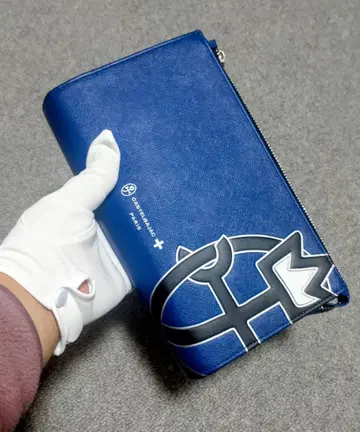 CASTELBAJAC 우플라 클러치백 세컨드 백 블루 미사용품