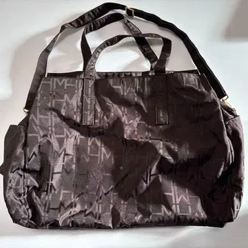 HANAE MORI 하나에모리 올 패턴 나일론 경량 컴팩트 보스턴 백