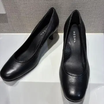 REGAL 24cm 리걸 펌프스 블랙 가죽 플레인