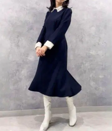 [ 완판템 ] CELFORD 셀포드 자수 컬러 타이트 원피스