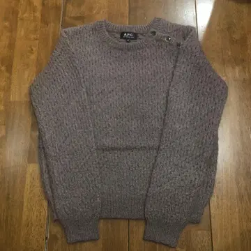 A.P.C. 연보라 니트 스웨터 긴팔