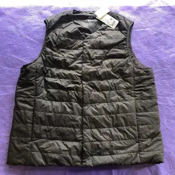 유니클로 웜 패디드 다크 브라운 XL