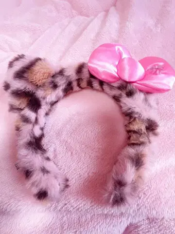 키티 머리띠 레오파드 무늬