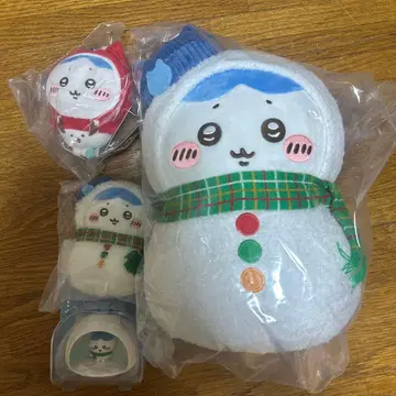 애니마이 복권 하치와레 봉제 인형 마스코트 오너먼트 4종 세트