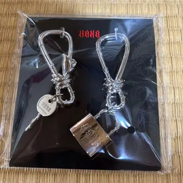 HANA 락형 키링 열쇠 포함 실버