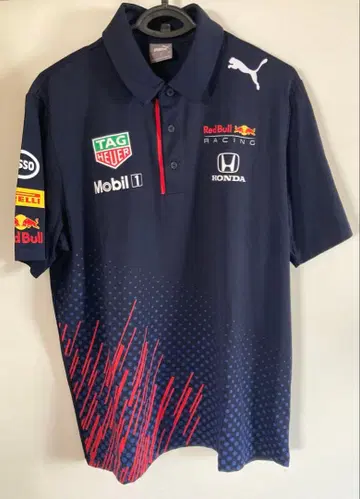 새상품급 레드불 혼다 피케 셔츠 남성용 L 사이즈