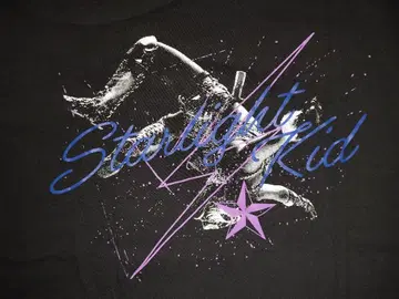 스타라이트 키드 후드 부착 T셔츠 HTML ZERO XL 블랙