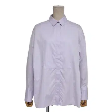 ebure 에부르 코튼 긴팔 셔츠 블라우스 드롭 숄더 자수