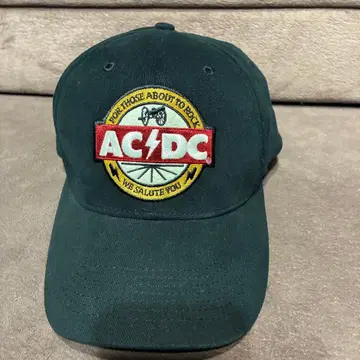 AC/DC 자수 로고 블랙 캡