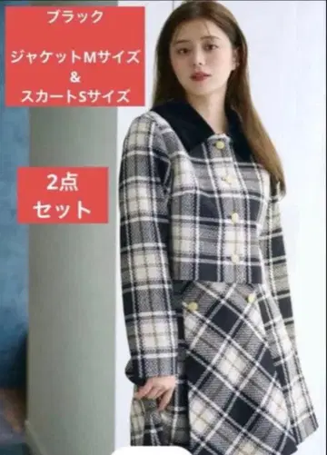 질스튜어트 루프얀 체크 자켓 M 사이즈 스커트 S 사이즈