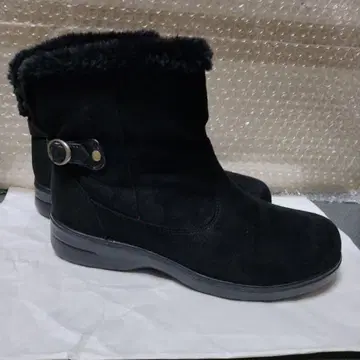 [토파즈] 스노우 부츠 블랙 스웨이드 23.5cm EEEE