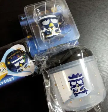 배드마츠마루 피규어 캐니스터 캔뱃지 산리오 해피 복권